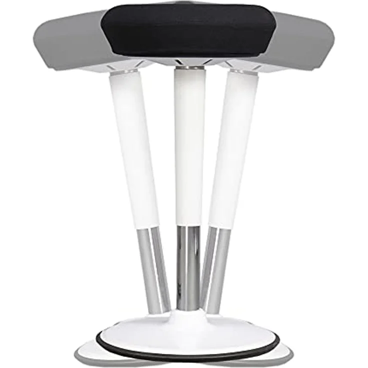 Selsey Trobber - Barhocker / Küchenhocker mit Swing-Effekt, ergonomisch, höhenverstellbar 60 - 85 cm (Schwarz) – Bild 3