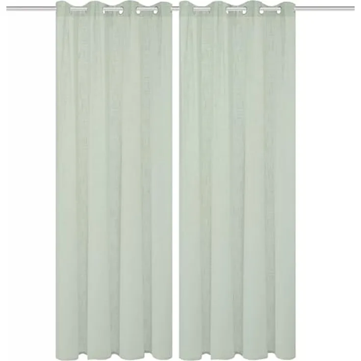 Home Basics Vorhang SOFTY 2er Pack (2 St), Ösen, halbtransparent, 2er Pack Ösenschal SOFTY Uni