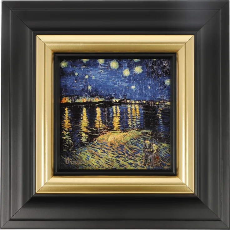 Goebel / Vincent van Gogh Sterne über der Rhone,Wandbild,18,5cm x 3,0cm x 18,5cm / Porzellan / 18,5cm x 3,0cm x 18,5cm – Bild 4