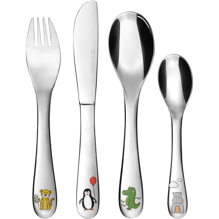 Kindermesser, 6-teilig, Edelstahl, Pinguin – Bild 4