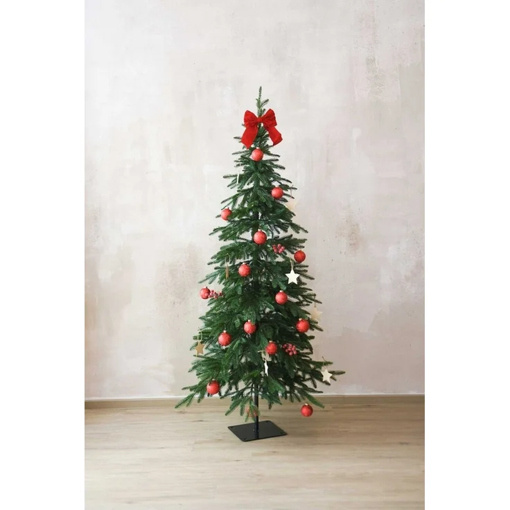 VIVANNO Künstlicher Weihnachtsbaum Kunststoff PINSAPO Konisch - Grün Naturgetreu, 90x90x180 cm – Bild 1