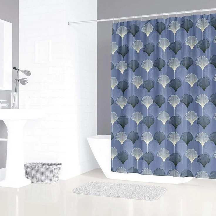 M&W DAS DESIGN Duschvorhang 180x200 Shower curtains Anti schimmel Waschbar – Bild 3