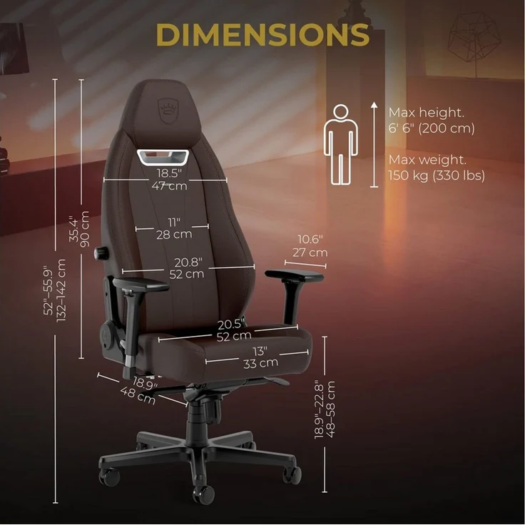 Noblechairs Gaming-Stuhl noblechairs LEGEND Gaming Stuhl - Java Edition – Bild 1