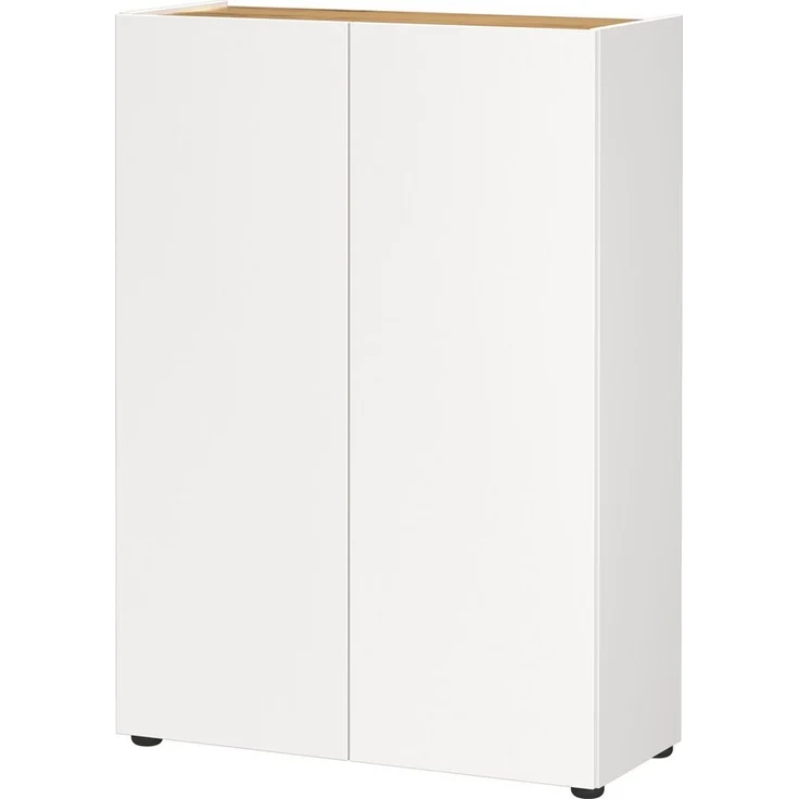 Germania Schuhschrank 1590-513 GW-Alviano, in Weiß/Navarra-Eiche-Nb, mit Platz für bis zu 12 Paar Schuhe, 74 x 105 x 33 cm (BxHxT) – Bild 5