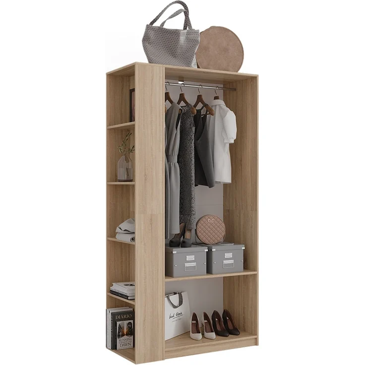 Kleiderschrank Elmo Sonoma 80 x 200 cm 2er Set Vicco – Bild 6