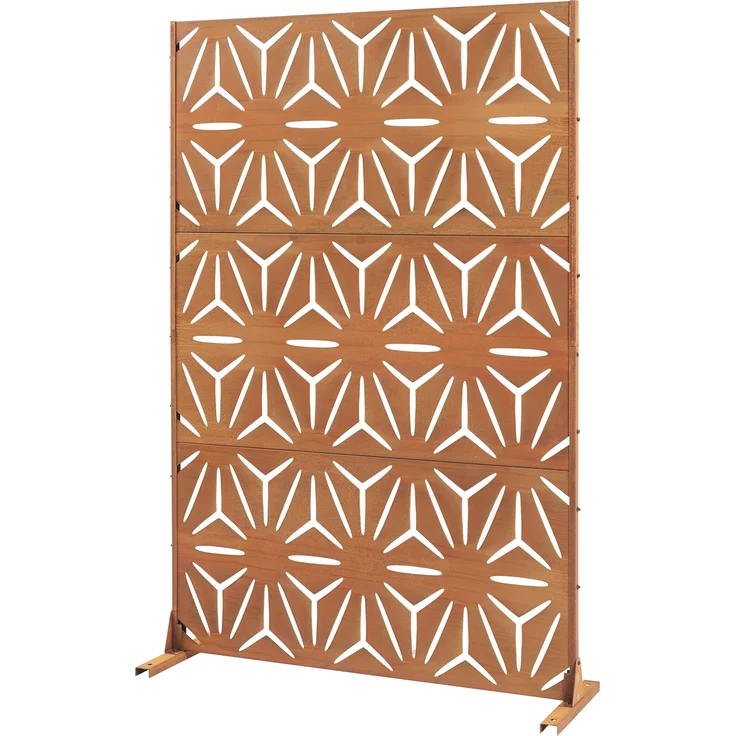 Trennwand Kilsturd Cortenstahl 180x120 cm Edelrost [casa. pro] – Bild 2