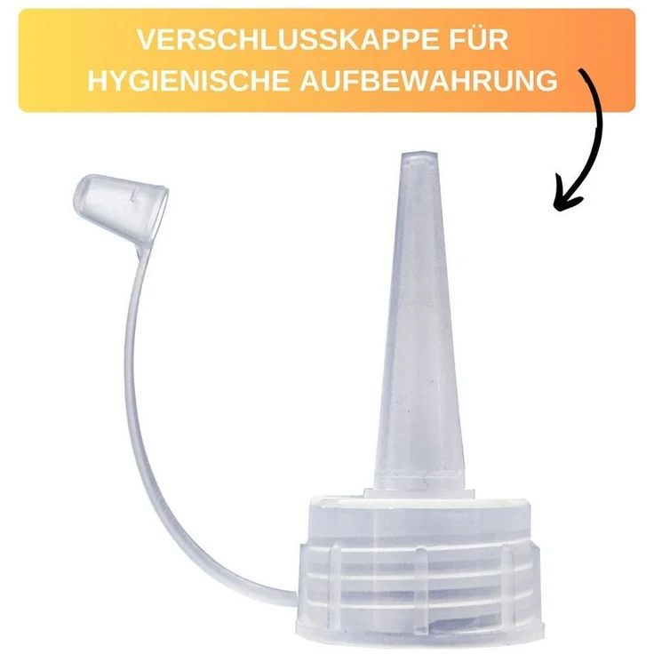 Thiru Aufbewahrungssystem 3er Set Quetschflaschen, BPA-frei und mit Verschlusskappe, (3-tlg) – Bild 3