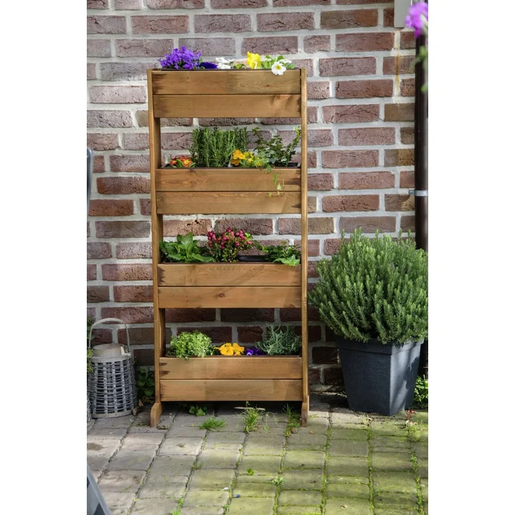 Dobar Vertikalbeet mit 4 Pflanzkästen, bernstein – Bild 2