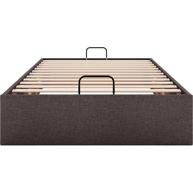 vidaXL Ottoman-Bett ohne Matratze Dunkelbraun 80x200 cm Stoff 3310836 – Bild 6