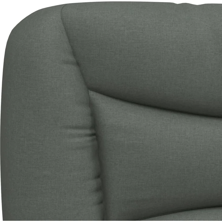 vidaXL Kopfteil-Kissen "Hvar" Dunkelgrau 100 cm Stoff Grau – Bild 7