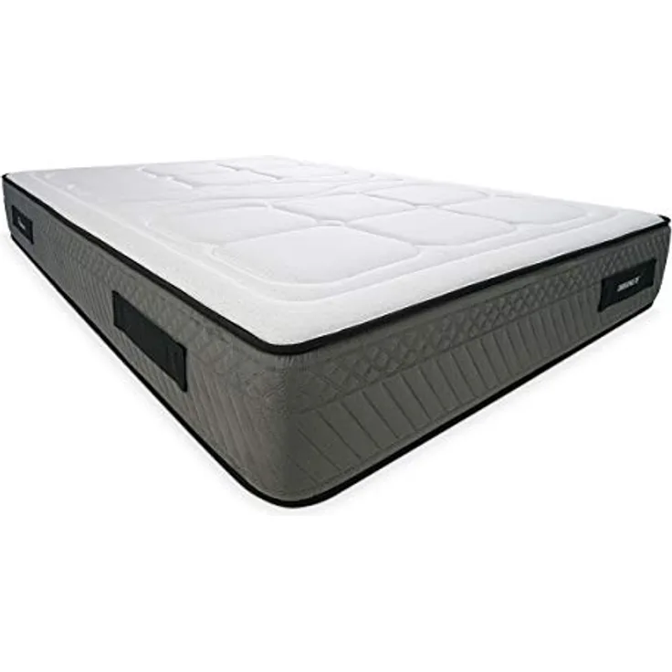 DUÉRMETE ONLINE Viskoelastische Matratze, Mylos Biogel, Höhe 28 cm, fest und bequem, milbendicht und hypoallergen, thermoregulierend, HR, 90 x 180 cm