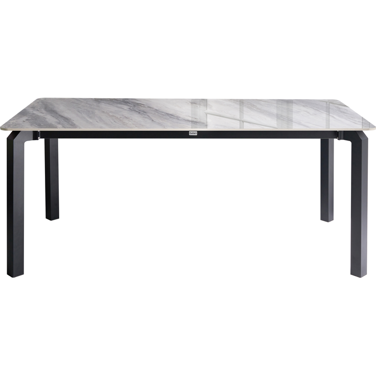 Gartentisch FELETTO 180 cm 90 cm Stein Grauer Marmor – Bild 4