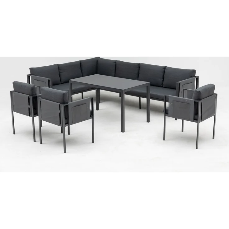 Gardissimo SORRENT Alu Ecklounge mit 3 Sesseln Gartenmöbel Set Gruppe – Bild 7