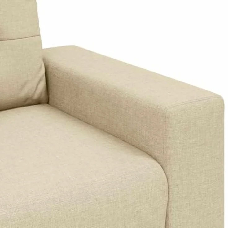 vidaXL Zweisitzer-Sofa Creme 120 cm Stoff 4105075 – Bild 7