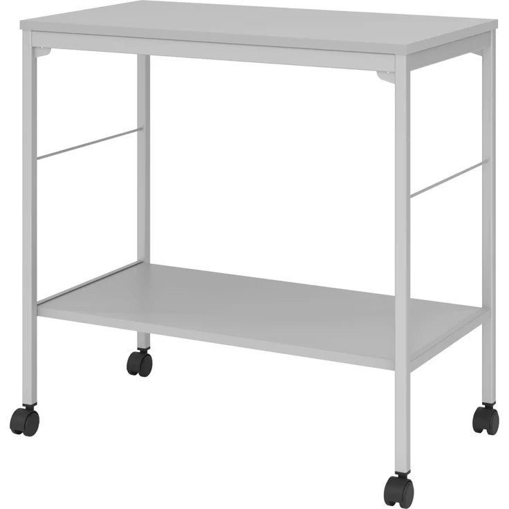 bümö Aktenwagen mit Rollen als fahrbare Ablage von Aktenordner & Co in grau, 1679-5 – Bild 5
