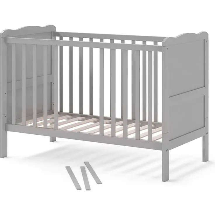 Babybett Tobi Grau 60x120 cm Vitalispa