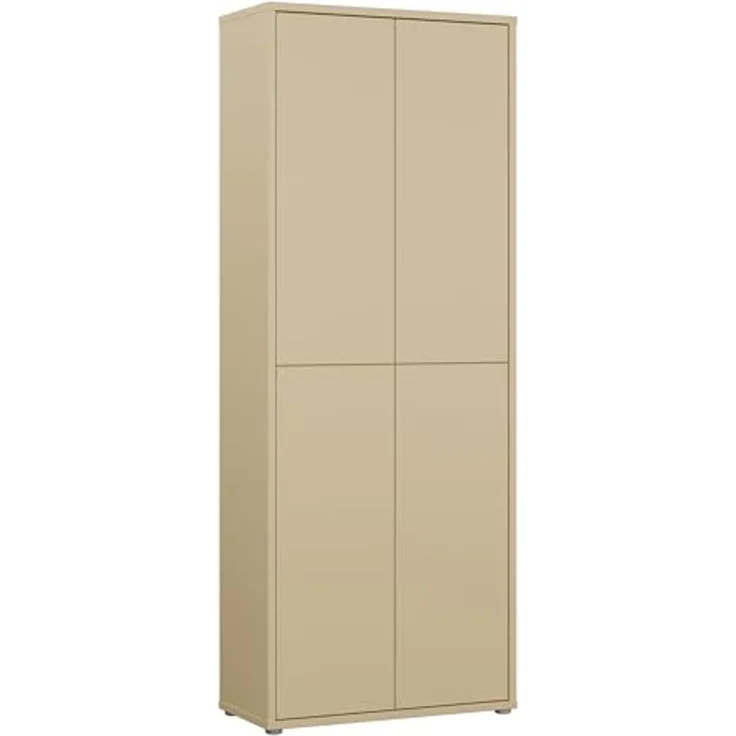 FORTE Schuhschrank Alice Springs, Schuhschrank, Höhe 191,9 cm, 4 Türen, viel Platz (B/H/T 74,5/191,9/34,9 cm) Stauraumschrank, Mehrzweckschrank, Breite 74,5 cm, mit 8 Böden – Bild 1