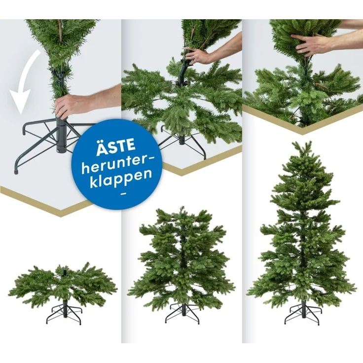 Evergreen Künstlicher Weihnachtsbaum Frost Fichte – Bild 8