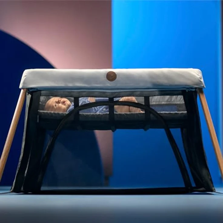 Maxi-Cosi Spannbetttuch 2er Pack für Reisebett Iris 2, atmungsaktive Baumwolle, weiß – Bild 6