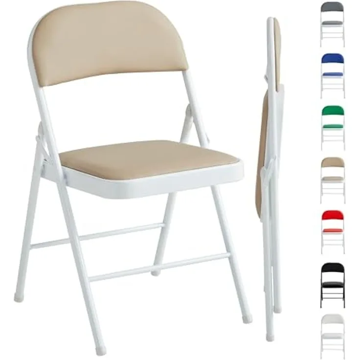 MCC direct Klappstuhl Kunstleder Klappstuhl gepolstert im 1er, 2er, 4er und 6er Set (1 St)