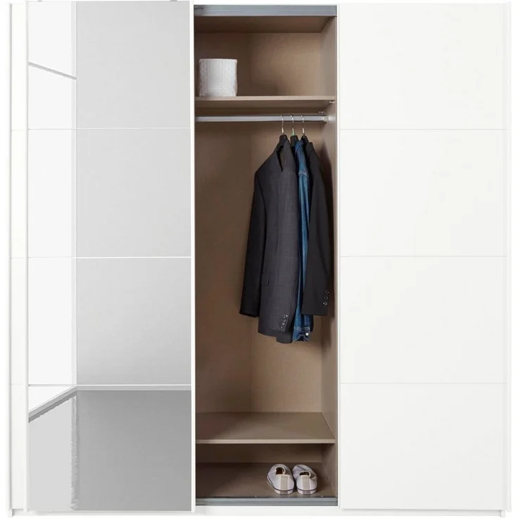 rauch Schwebetürenschrank Kleiderschrank Schrank Garderobe Wäscheschrank BESTSELLER KEPAN inkl. Schubladen-Einsatz und extra Einlegeböden MADE IN GERMANY – Bild 3