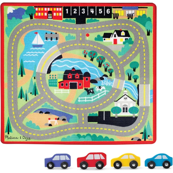 Rund um den Stadtverkehrsteppich 91x100 cm