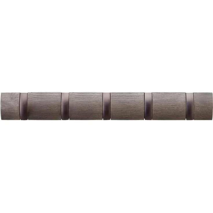 Umbra FLIP 5 Wandhaken, Kleiderhaken, Gaderobe, Gaderobenhaken, Wandgaderobe, Wohnen, Wohnaccessoire, Pappel, Driftwood/Nickel, 318850-1143
