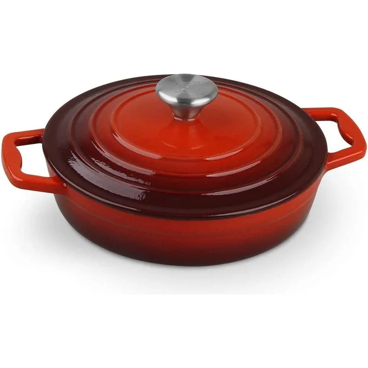 CS Koch-Systeme Topf-Set Xanten, Gusseisen (Set, 7-tlg, je 1 Fleischtopf Ø 16/26 cm, 1 Bratentopf Ø 24 cm, 1 Pfanne Ø 28 cm), Induktion – Bild 2
