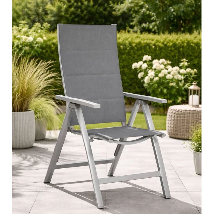 Sunny Smart Concept Klappsessel silber / schwarz-silber – Bild 2