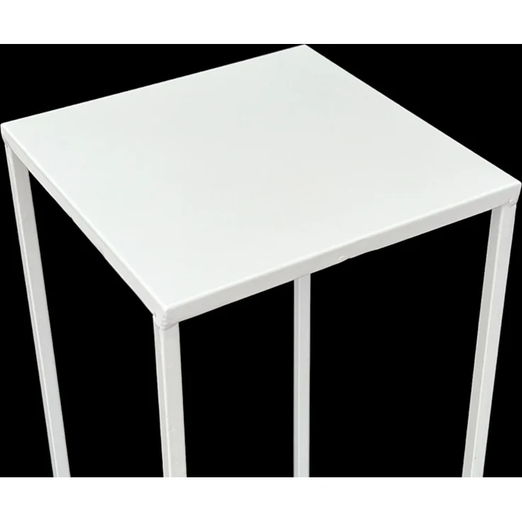DanDiBo Blumenhocker eckig, Metall, Weiß, 1 Stück, 60 x 23 x 23 cm – Bild 4