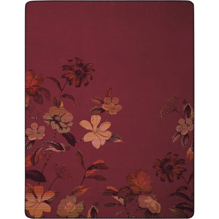 Wohndecke Velvet Bloom mit geketteltem Zierstich, Biederlack, Made in Germany – Bild 5