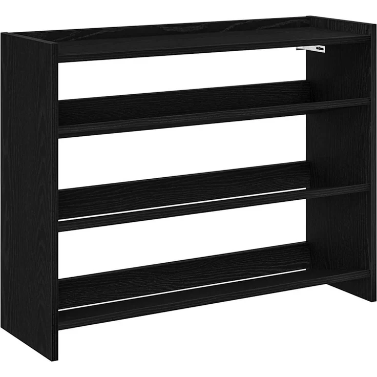 vidaXL Schuhregal Schwarz 80x25x62 cm Holzwerkstoff 859915 – Bild 1