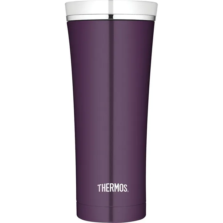 THERMOS 4004. 249. 047 Coffee-to-Go Thermobecher Premium, Edelstahl Plum 0,47 l, 5 Stunden heiß, 9 Stunden kalt, BPA-Free