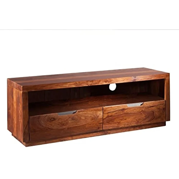 TV-Board Sheesham 140 x 45 x 50 walnuss lackiert DUKE #122 – Bild 1