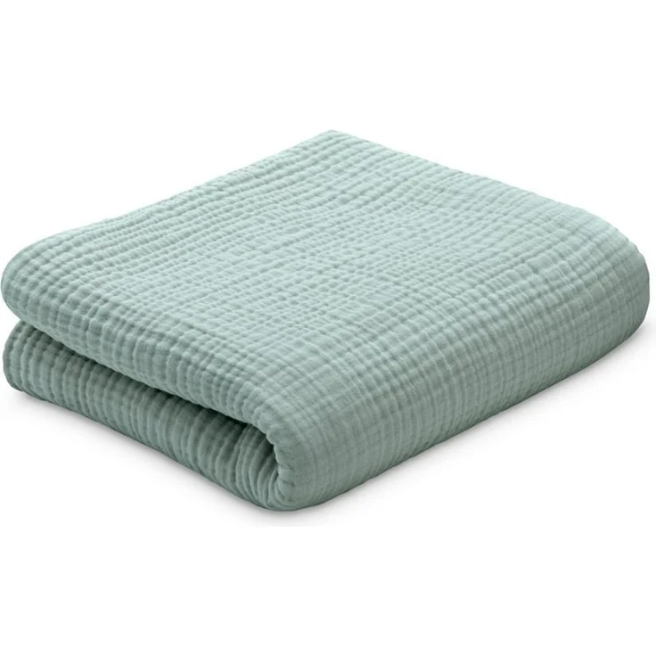 Ehrenkind Tagesdecke Sofadecke aus 100 % Bio-Baumwolle, 4-lagiger Musselin mit natürlicher Crinkle-Optik – Bild 1