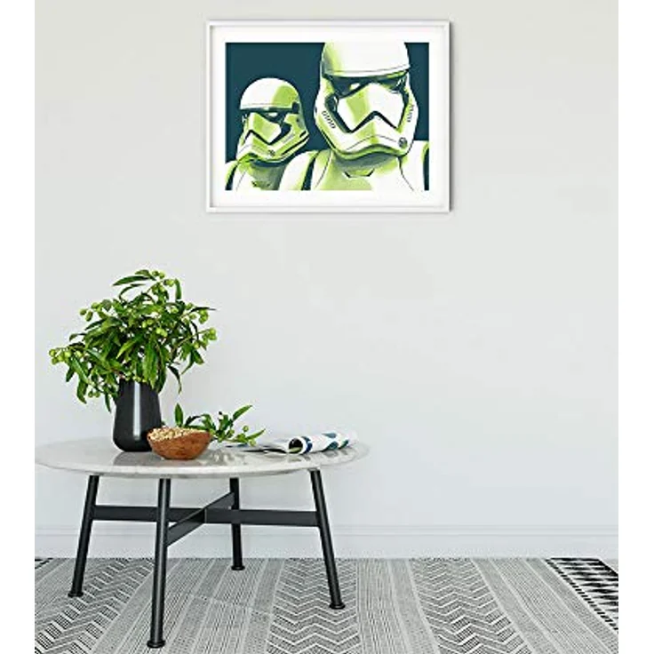 Komar Wandbild Star Wars Faces Stormtrooper, Kunstdruck ohne Rahmen, 50 x 40 cm, fotorealistischer Druck auf Premium-Poster Fotopapier, geeignet für Kinder- und Jugendzimmer – Bild 2