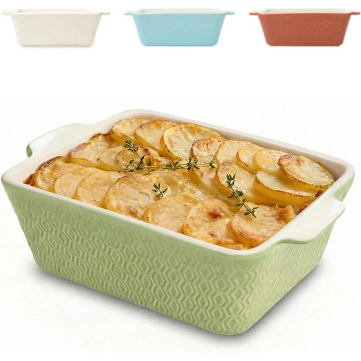 Praknu Auflaufform Auflaufform Klein aus Keramik für 2 Personen - Mini Auflaufform, Keramik, (1-St), Antihaftbeschichtung, hoher Rand, kratz- und schnittfest – Bild 1