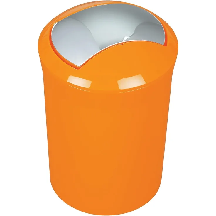 Spirella Design Kosmetikeimer 10. 14382 "Sydney" mit Schwingdeckel 5 Liter (ØxH): 19x30 cm Orange