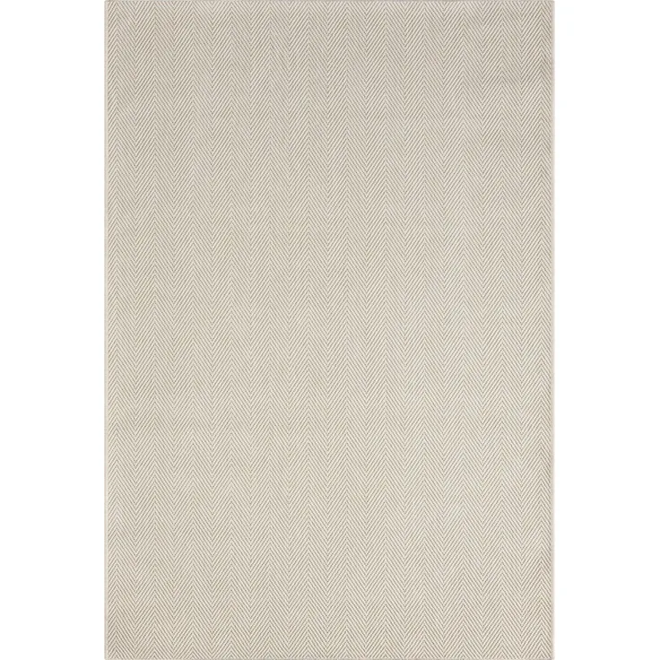 Bombay Abstrakter Teppich 200 x 290 cm Acryl - naturgarn Beige 88779300 [en. casa]