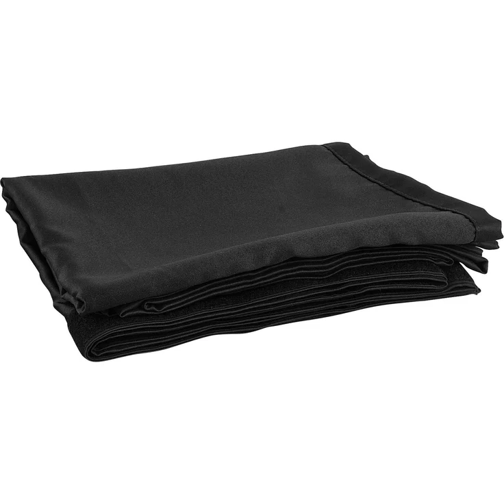WENTEX P&D Vorhang Molton 300 g/m² Schwarz - 330 x 400 cm (B x H) - ungefalten