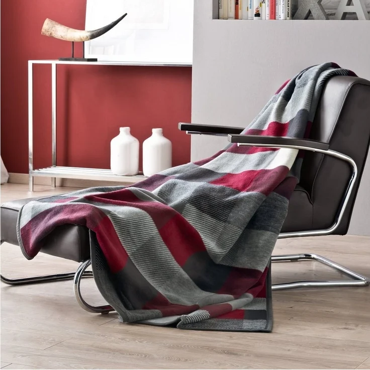 Wohndecke Wohndecke "Lecca", Erwin Müller, Baumwollmischung Karo – Bild 3