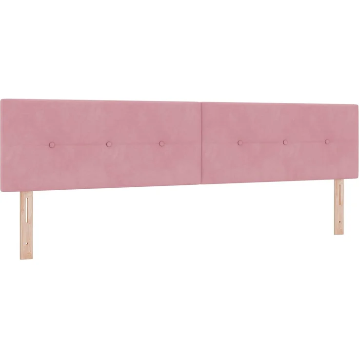 vidaXL LED-Speicherbett mit Matratze Rosa 200 x 200 cm Samt 3459275 – Bild 5