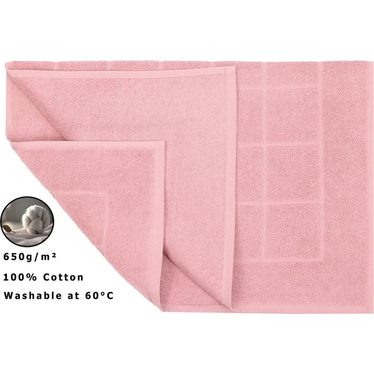 Betz Badematte Badvorleger Berlin Größe 50x70 cm Qualität 650 g/m², beidseitig nutzbar, Baumwolle, maschinenwäsche – Bild 3