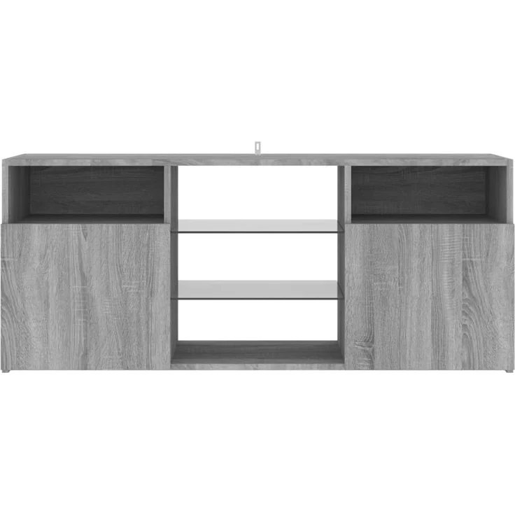 vidaXL TV-Schrank mit LED-Leuchten Grau Sonoma 120x30x50 cm 815715 – Bild 8