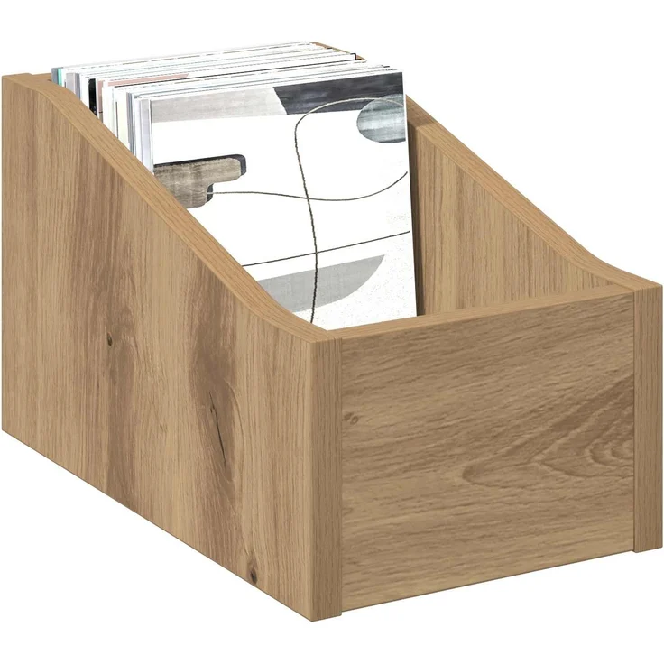 vidaXL LP Plattenbox Artisan-Eiche 18 x 32 x 18 cm Holzwerkstoff 8012808 – Bild 3