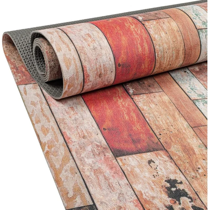 ANRO Küchenläufer RANNA Hochwertig Küchenteppich Teppich Textil, Eckig, Bodenläufer 100x65cm Holz Altparkett Beige pflegeleicht – Bild 1