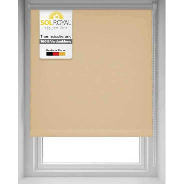Sol Royal Thermorollo SolReflect T42 für Fenster & Türen Creme, 210 x 70 x 3.55 cm