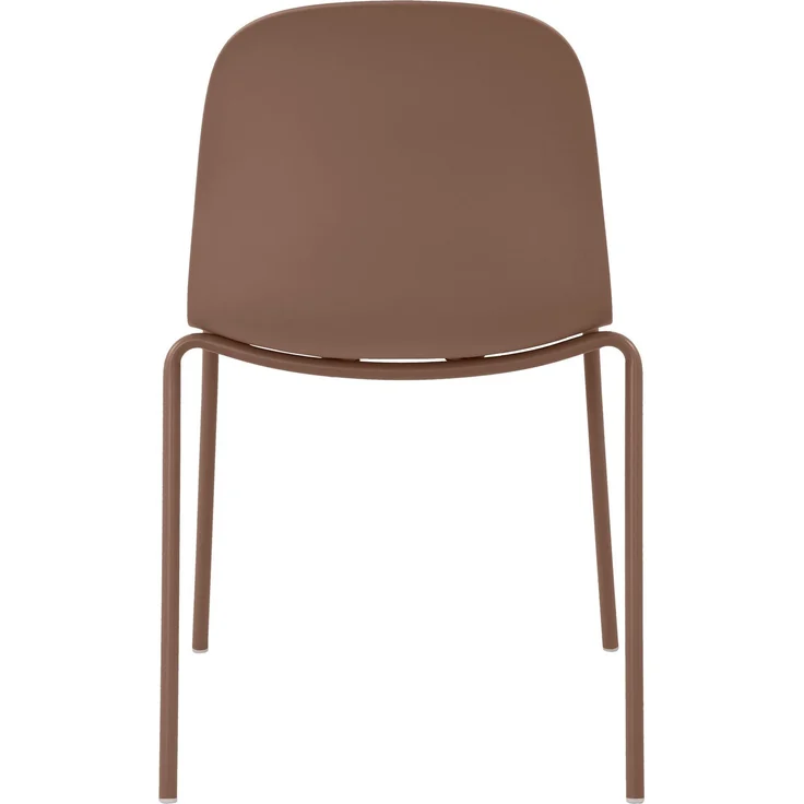CLP Stapelstuhl Hardin mit ergonomischer Kunststoffschale und stabilem Metallgestell - Farbe:terracotta – Bild 7