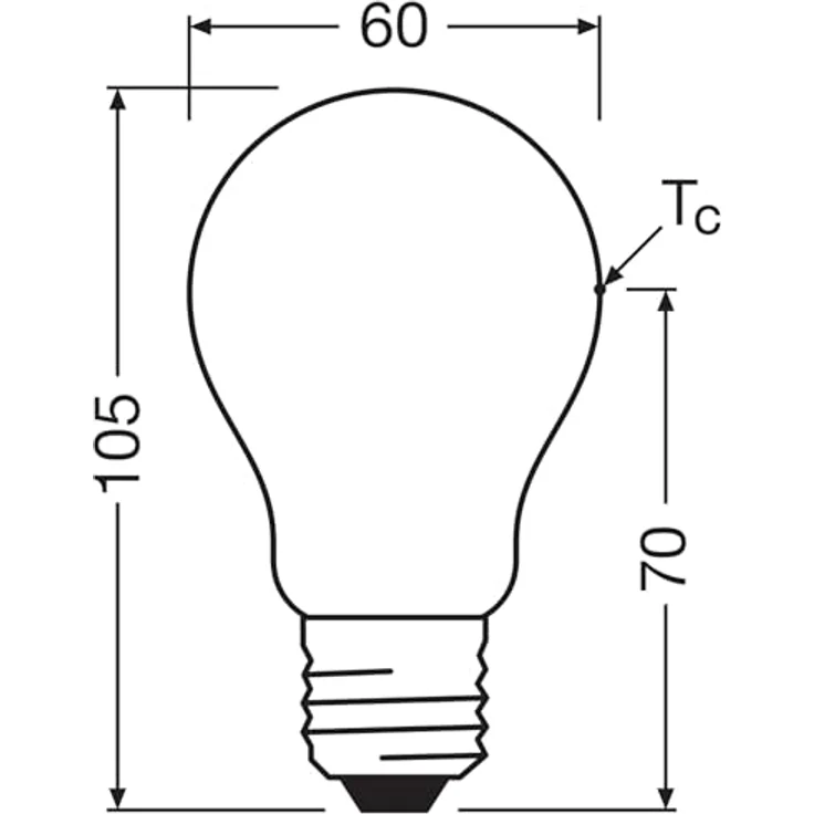 OSRAM LED-Leuchtmittel Birne E27, 5W matt, 4.000K, 1055lm, 2er Set – Bild 4