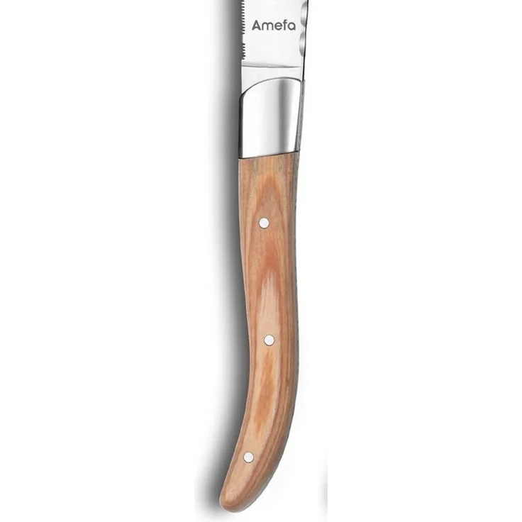 Amefa ROYAL STEAK Steakmesser Set 4-teilig holz hochglanzpoliert – Bild 3